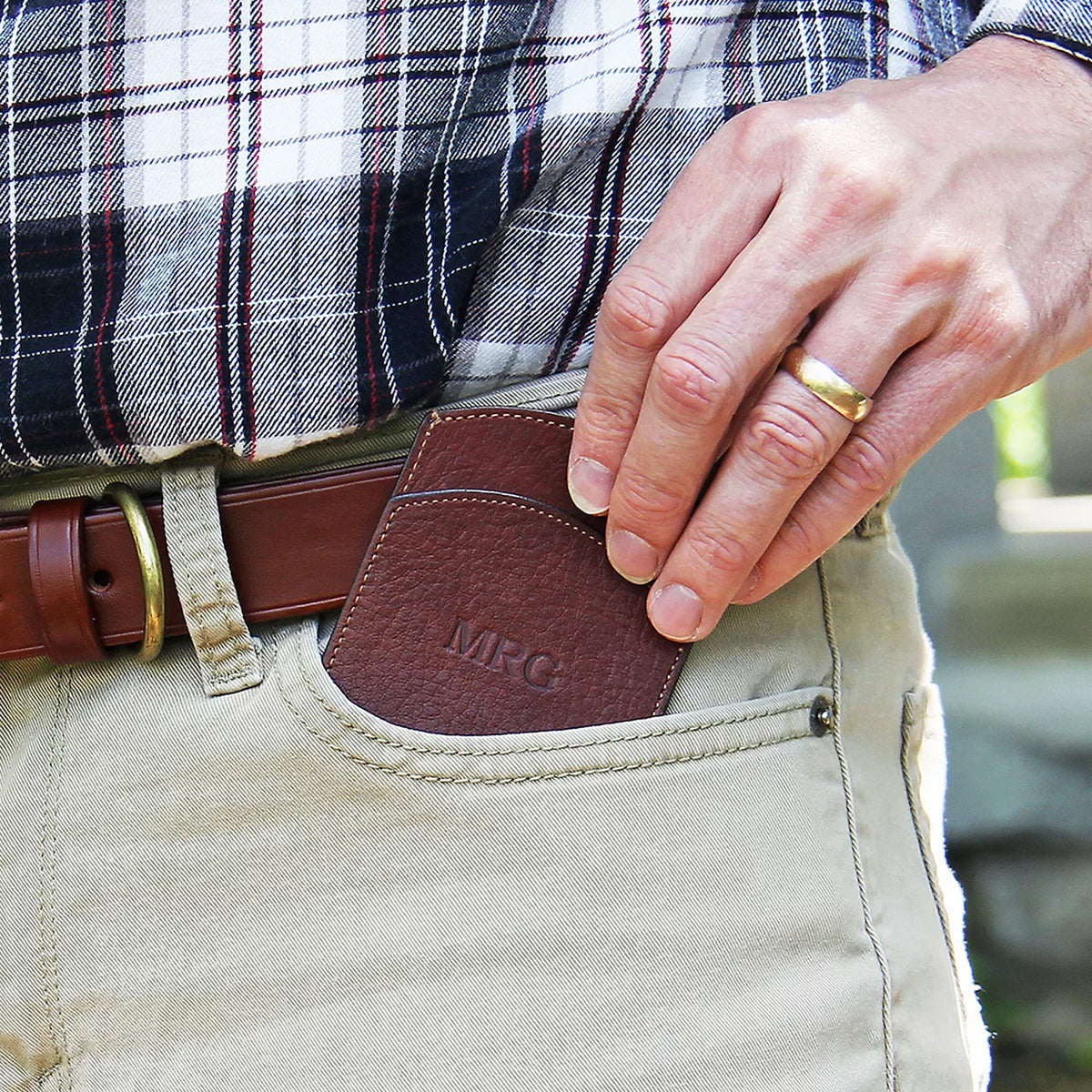 Orvis Leather Front Pocket Wallet