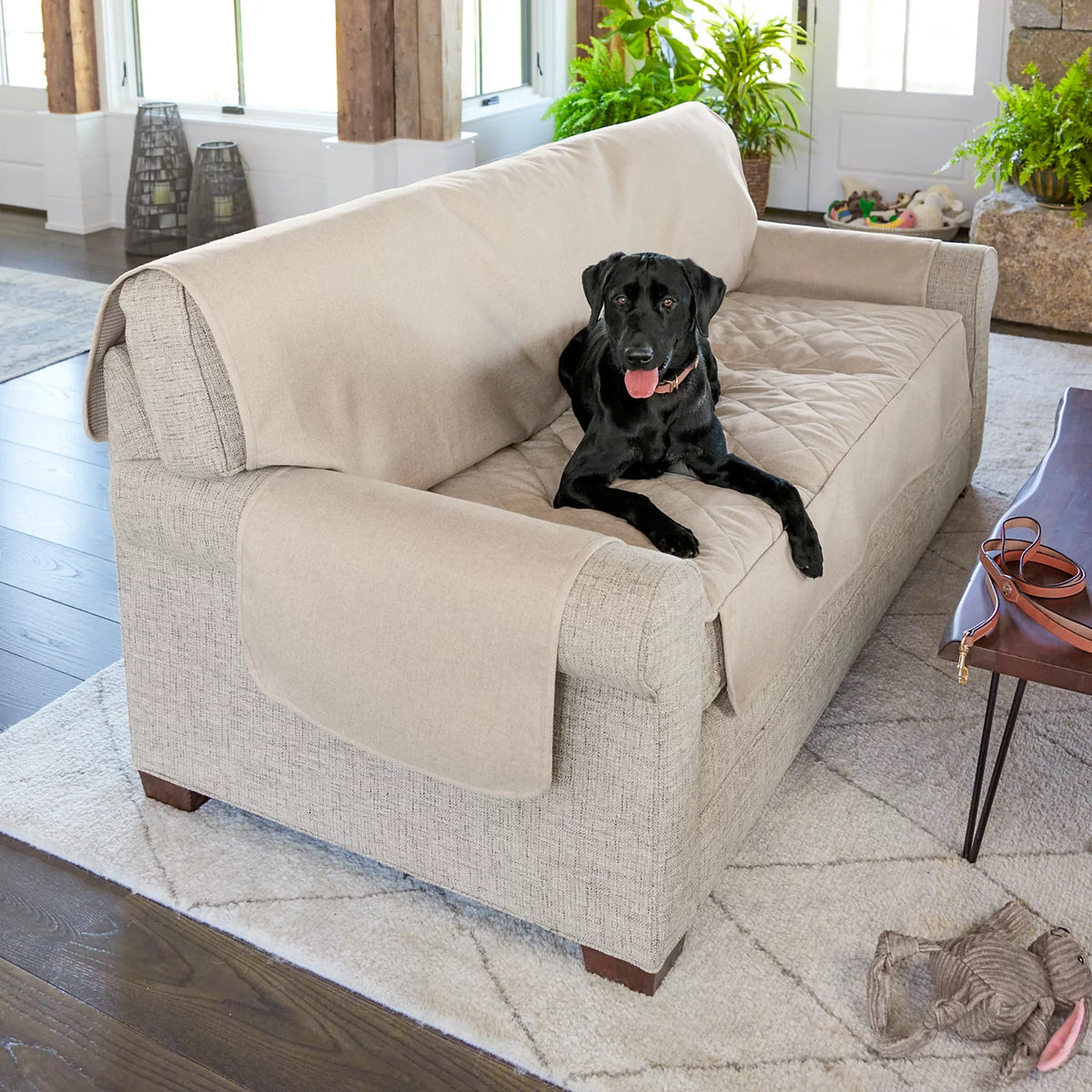 KHAKI,LOVESEAT (55" W)