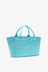 GANNI Sale Blue Curacao Medium Tote Bag in Blue