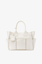 GANNI Online Egret Posy Bag in White Ostrich