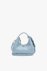 GANNI Discount Celestial Blue Mini Hobo Bag in Blue