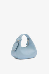 GANNI Discount Celestial Blue Mini Hobo Bag in Blue