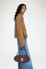 GANNI us Chicory Coffee B-Kat Bag in Brown
