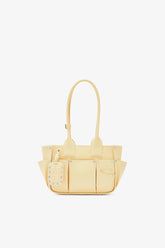 GANNI Outlet Yellow Cream Small Posy Bag in Yellow