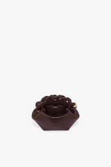 GANNI New Chicory Coffee Brown Grained Mini Bou Bag