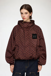 GANNI New Jacket in Printed Nylon