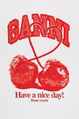 GANNI Online T-shirt with Cherry