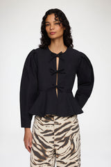 GANNI Sale Blouse in Cotton Poplin
