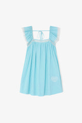 GANNI us Dress in Blue Check