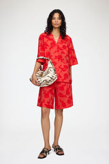 GANNI On Sale Shirt in Red Fil Coupe