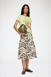 GANNI Hot Sale Skirt in Printed Denim