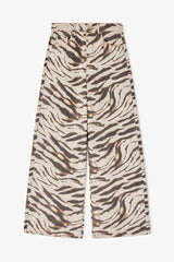 GANNI Sale Lari Wide Jeans in Zebra Denim