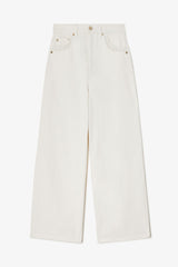 GANNI On Sale Lari Straight Jeans in White Denim