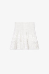 GANNI For Sale Skirt in White Broderie Anglaise
