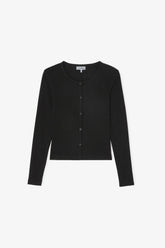 GANNI Discount Top in Black Pointelle