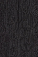 GANNI Discount Top in Black Pointelle