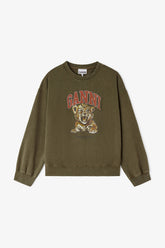 GANNI Outlet Crewneck with Tiger