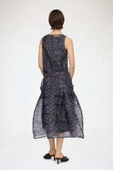 GANNI Outlet Dress in Shibori Organza