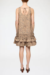 GANNI Sale Dress in Printed Cotton