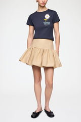 GANNI On Sale Skirt in Beige Cotton