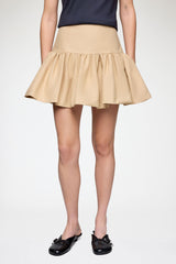 GANNI On Sale Skirt in Beige Cotton