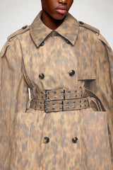GANNI For Sale Trench Coat in Printed Cotton