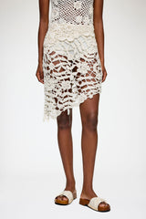 GANNI Discount Skirt in Cotton Crochet