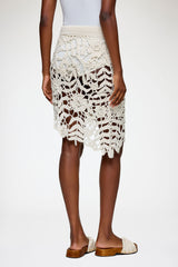GANNI Discount Skirt in Cotton Crochet