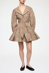 GANNI Discount Shirt Dress in Stretch Cotton