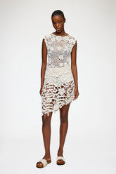 GANNI Outlet Knit Top in Cotton Crochet