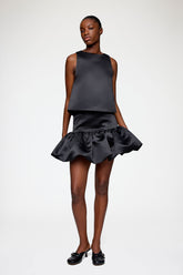 GANNI Discount Skirt in Black Satin