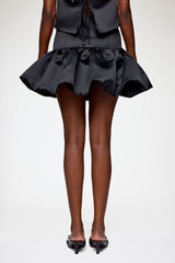 GANNI Discount Skirt in Black Satin