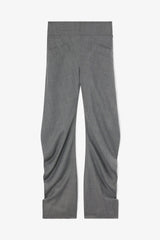 GANNI On Sale Pants in Grey Wool Melange