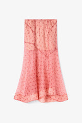 GANNI Outlet Skirt in Printed Shibori Organza