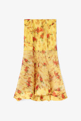 GANNI Hot Sale Skirt in Printed Shibori Organza