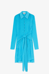 GANNI Sale Short Dress in Marl Mesh