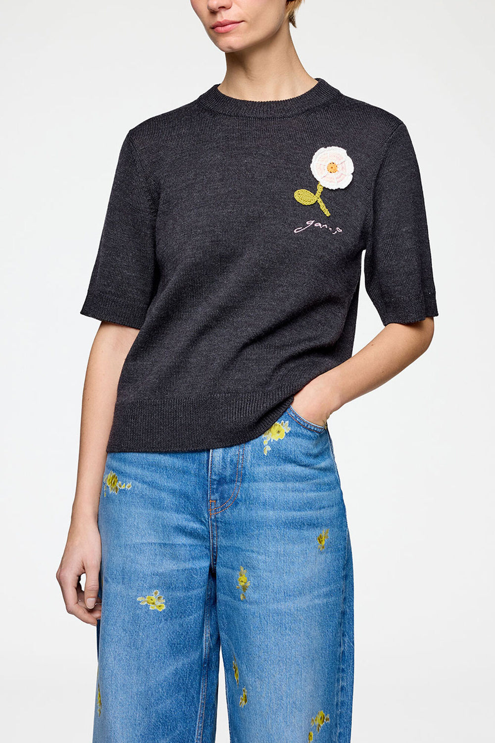 GANNI For Sale Tee in Merino