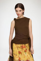GANNI us Top in Marl Mesh