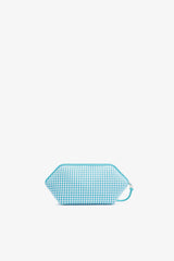 GANNI Sale Blue Curacao Bikini Pouch in Blue Check