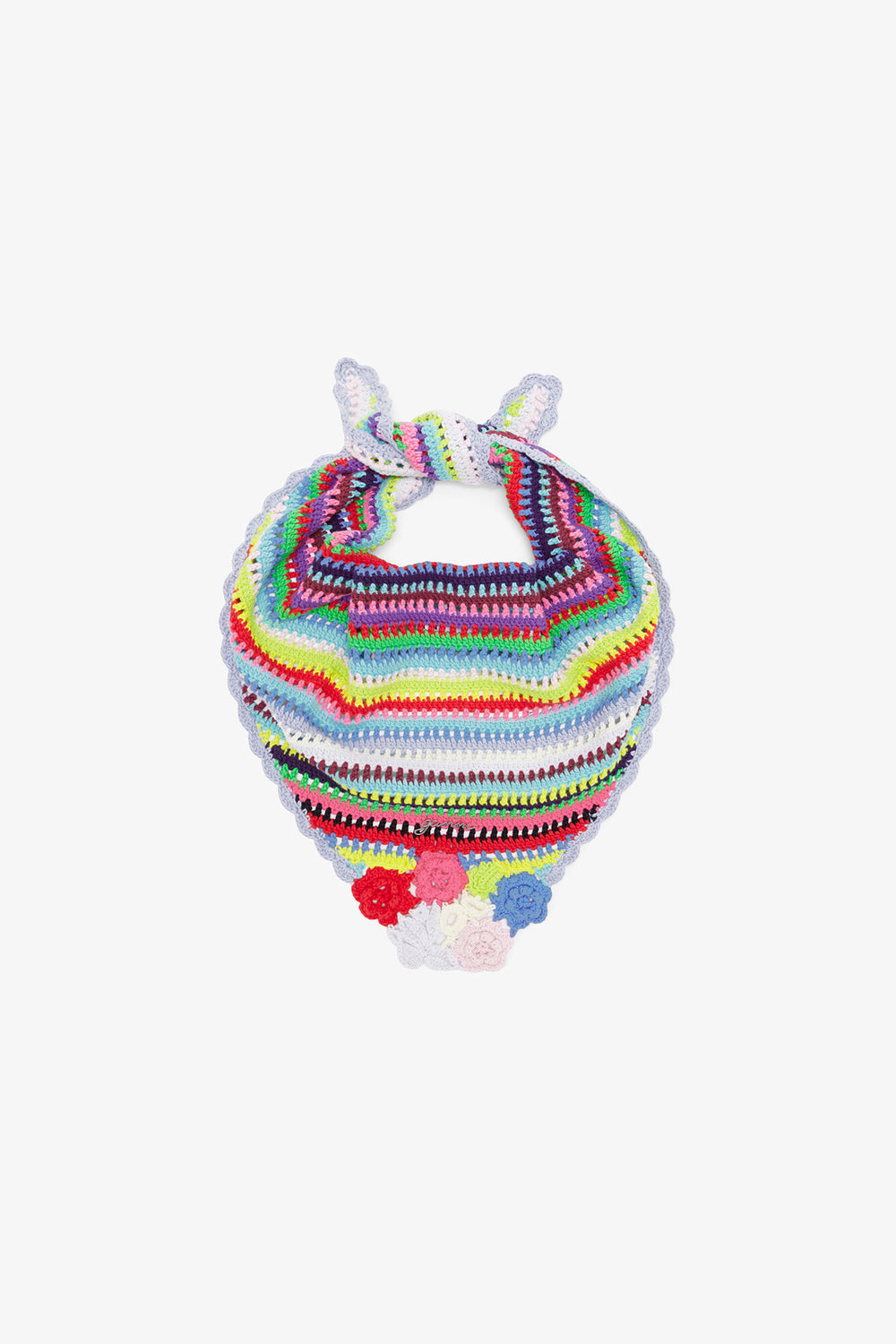 GANNI Hot Sale Scarf in Striped Crochet