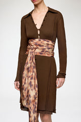 GANNI Outlet Wrap Scarf in Print