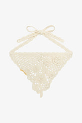 GANNI us Head Scarf in Cotton Crochet