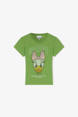 GANNI Outlet Daisy Duck Green Baby Fit T-shirt