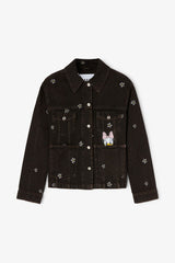 GANNI Online Daisy Duck Denim Oversized Jacket