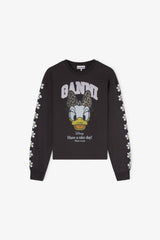 GANNI us Daisy Duck Black Long-sleeve T-shirt