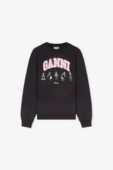 GANNI Discount Daisy Duck Black Sweatshirt