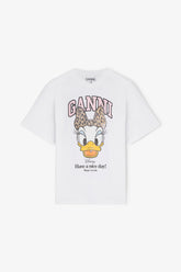 GANNI On Sale Daisy Duck White Printed T-shirt