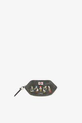 GANNI Outlet Black Oyster Daisy Duck Bleached Bou Coin Purse