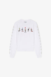 GANNI us Daisy Duck White Long-sleeve T-shirt