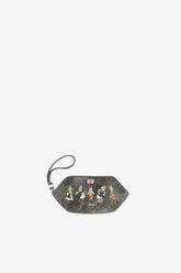 GANNI On Sale Black Oyster Daisy Duck Bleached Make-Up Pouch